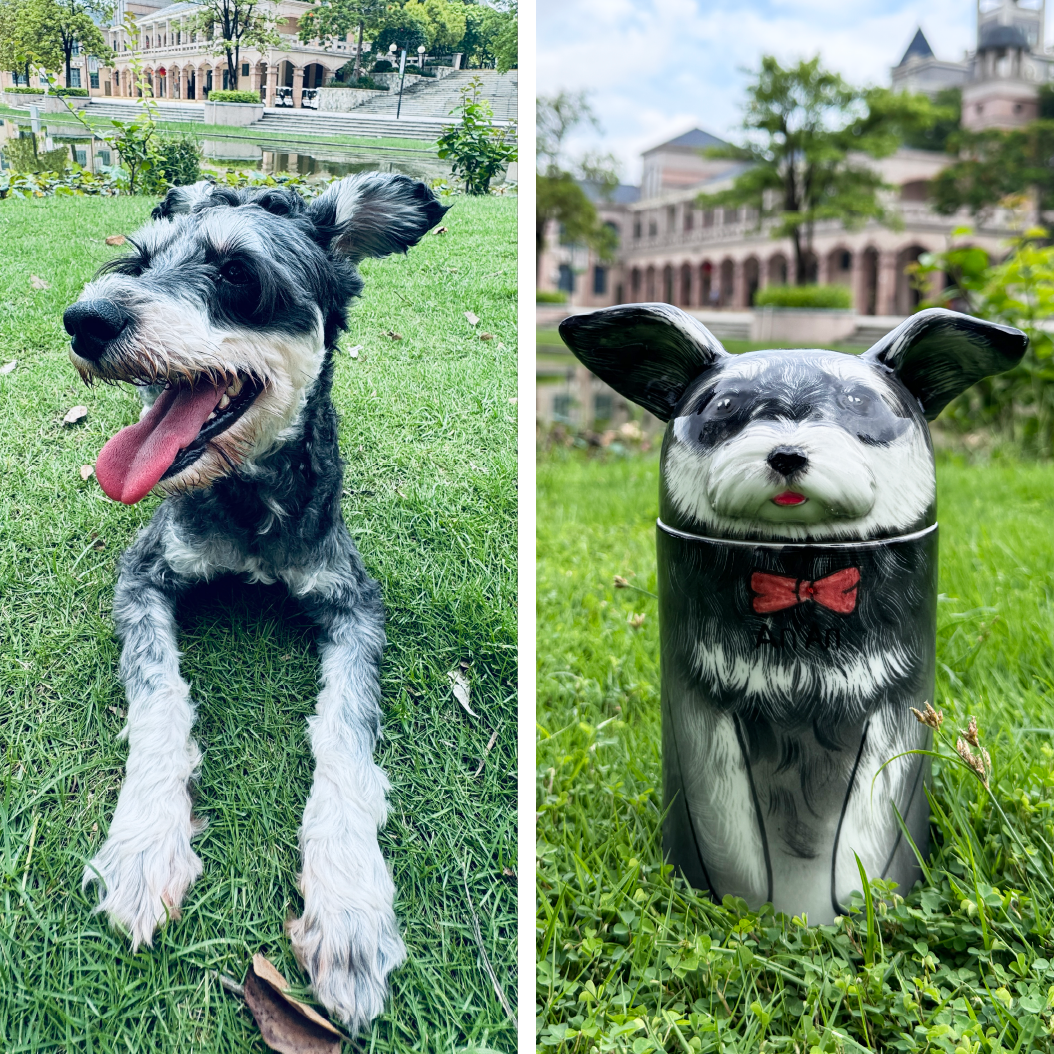 Unique ceramic memorial for dogs