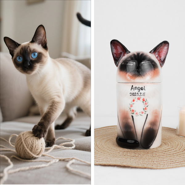 Unique ceramic memorial for cats