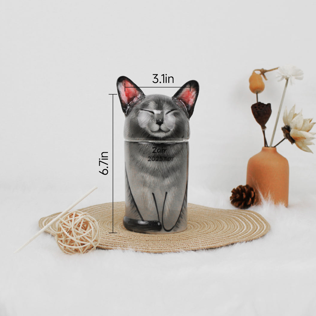 Aevumpet custom ceramic cat urn