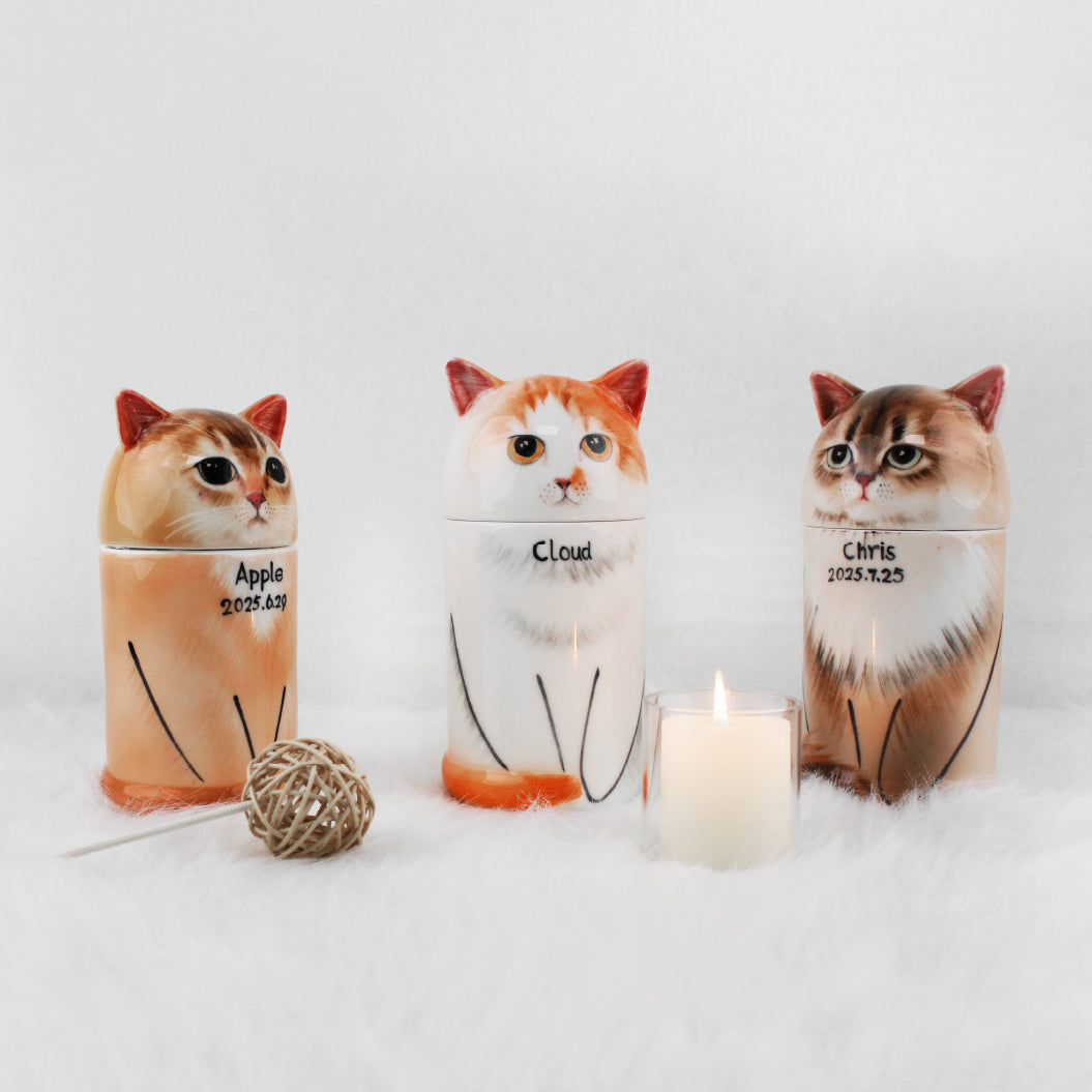 Aevumpet handmade cat urn