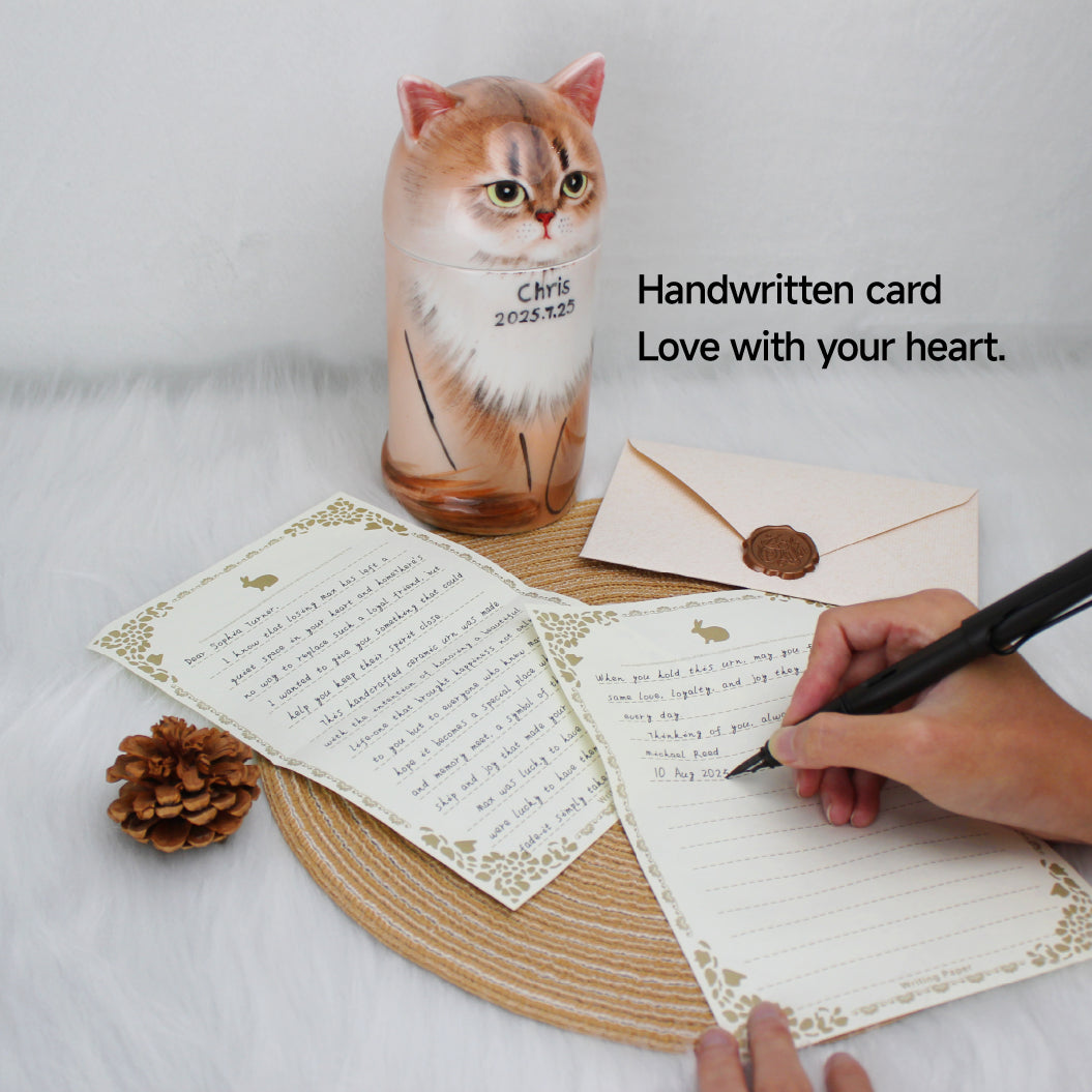 Aevumpet custom portrait cat urn
