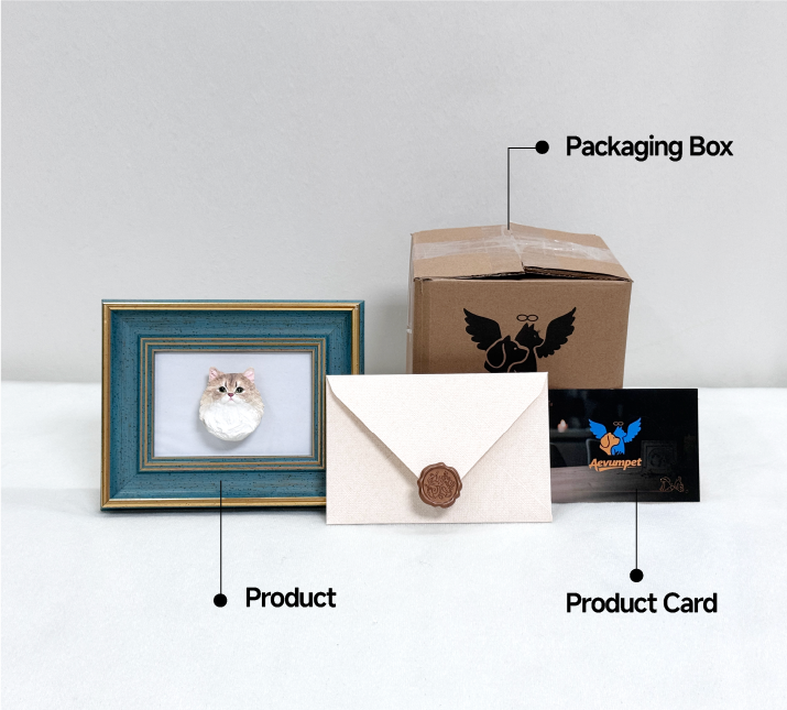 personalized pet plaster photo frame packaging set