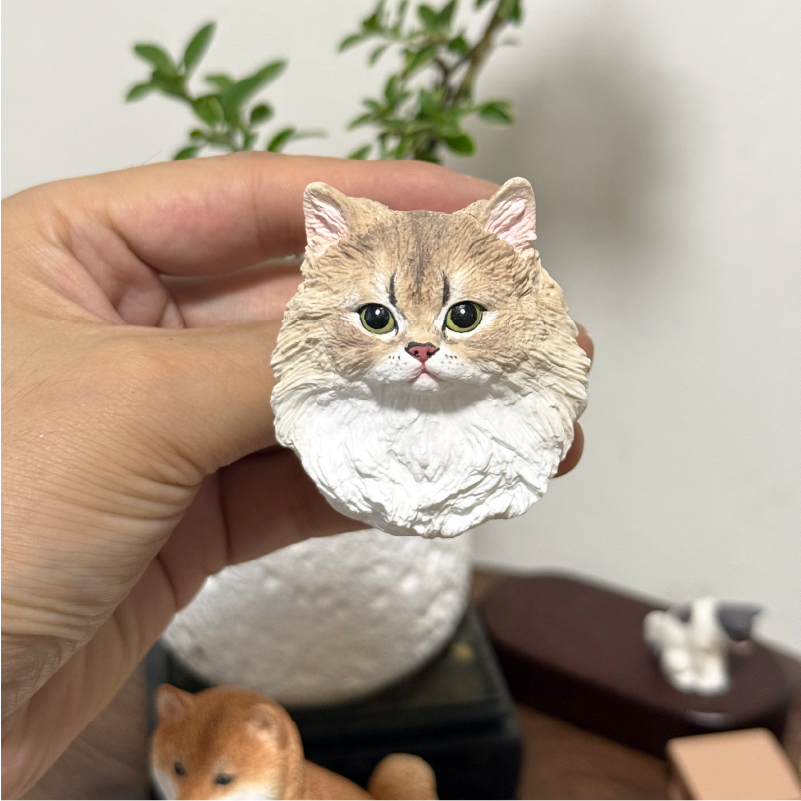 personalized pet plaster refrigerator magnet hand-painted