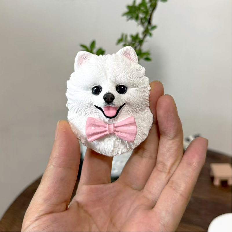 pet plaster refrigerator magnet hand-painted