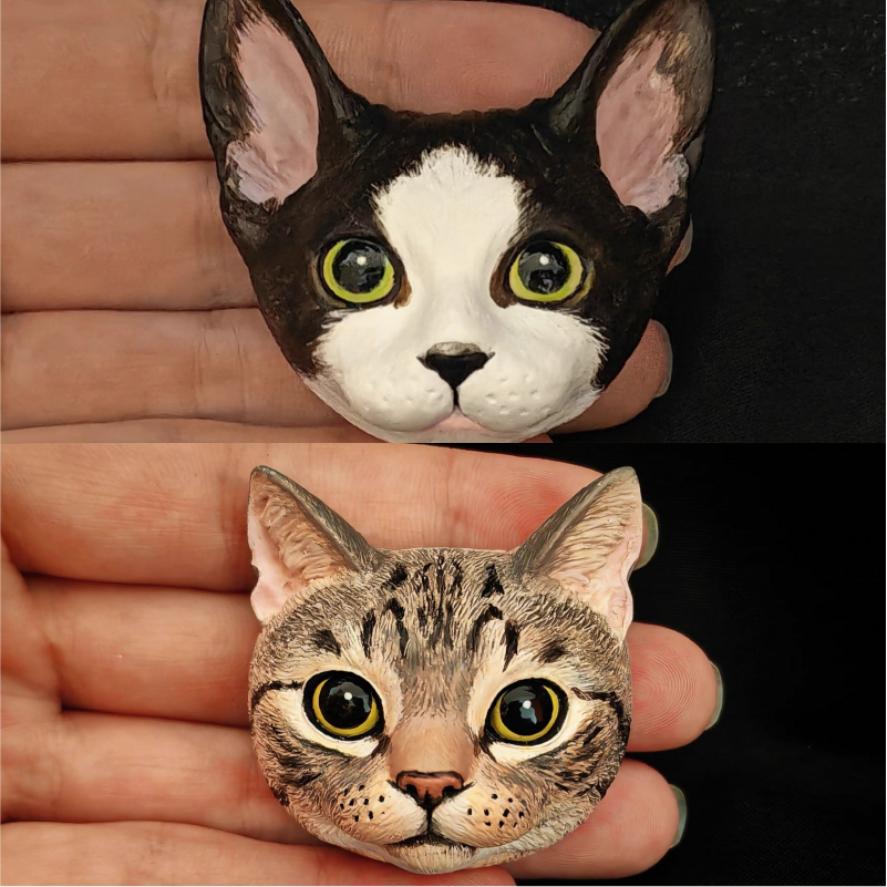 pet plaster refrigerator magnet