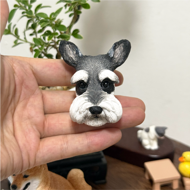 hand-painted pet plaster fridge magnet